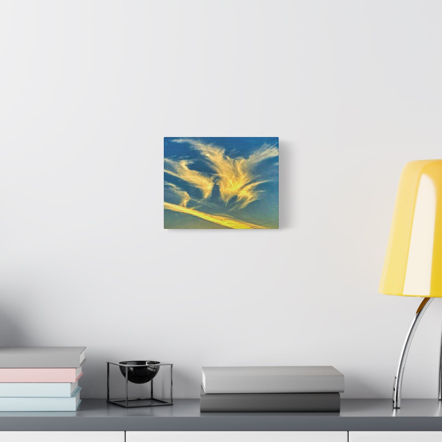 Golden Angel Cloud Matte Canvas Print — Stretched 1.25" Wall Art
