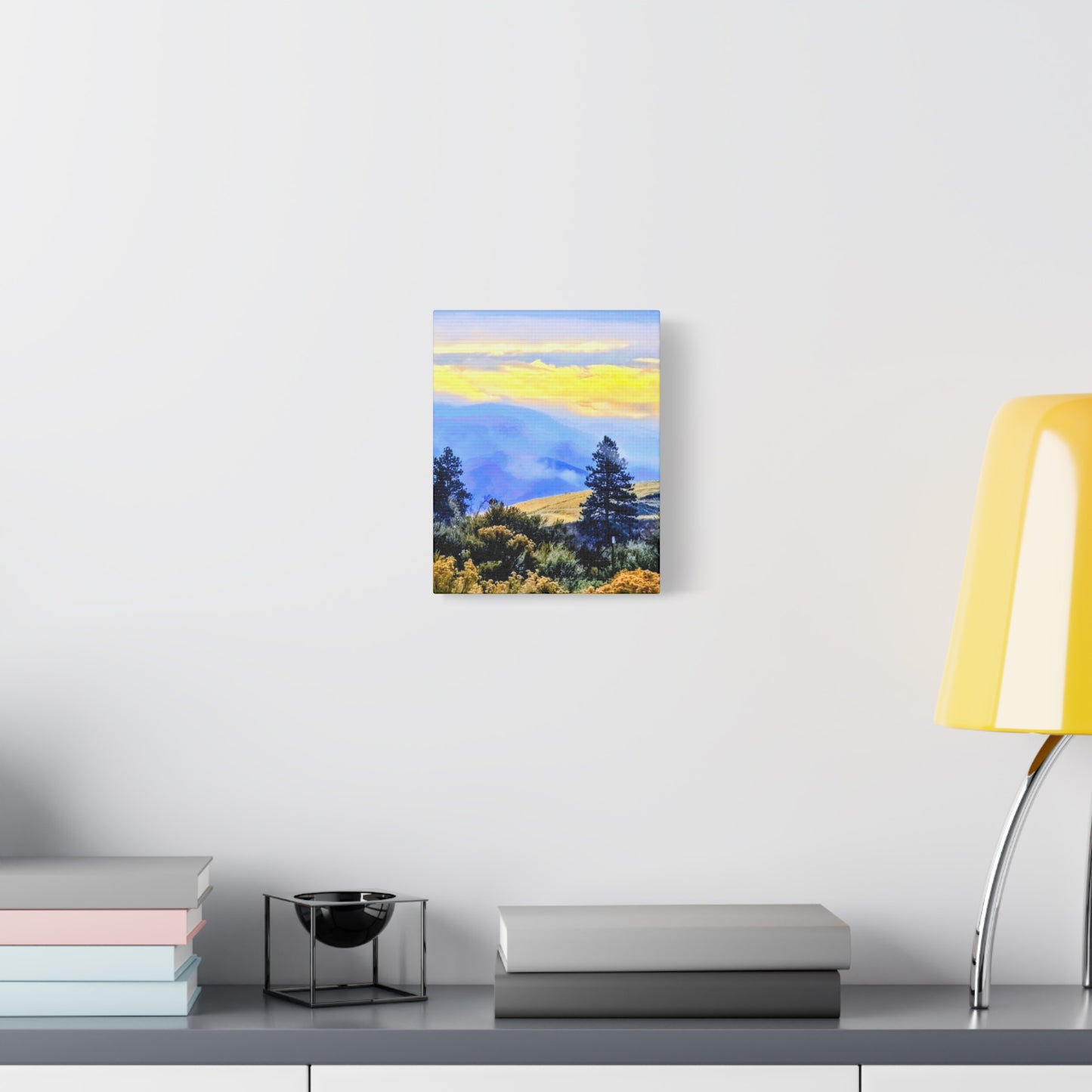 Mountain Sunrise Matte Canvas Print — Stretched Landscape Wall Art