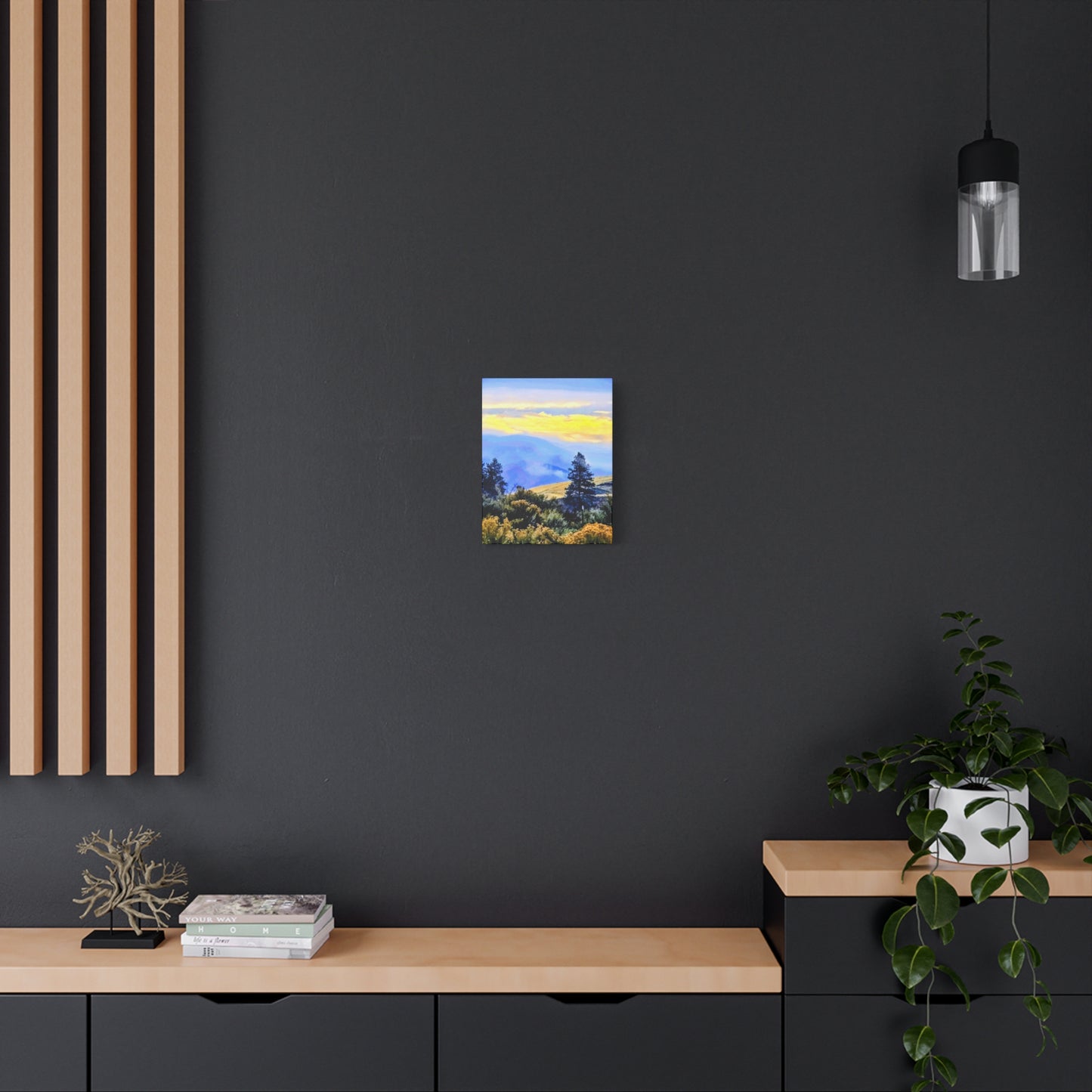 Mountain Sunrise Matte Canvas Print — Stretched Landscape Wall Art